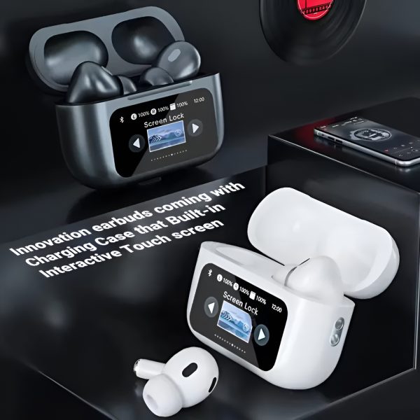 A9 Pro Airpods  with LCD touchscreen display