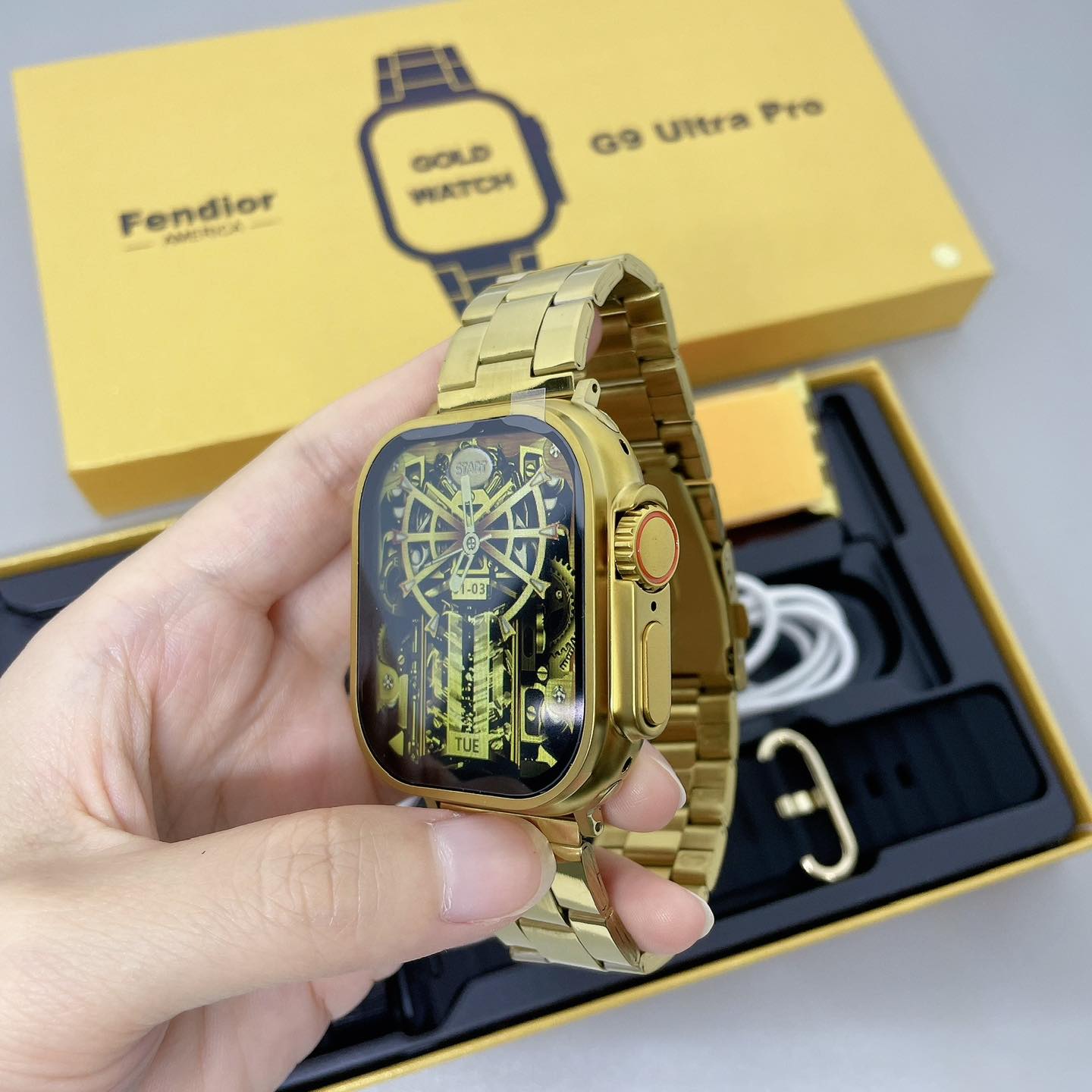 G9 Ultra Pro Smartwatch – Special Gold Rolex Edition