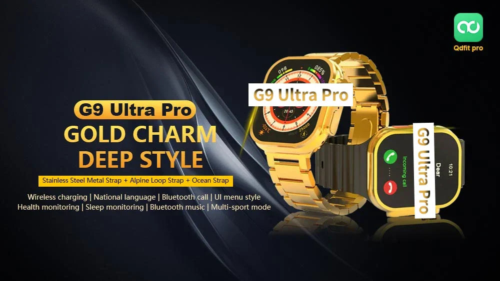 G9 Ultra Pro Smartwatch – Special Gold Rolex Edition